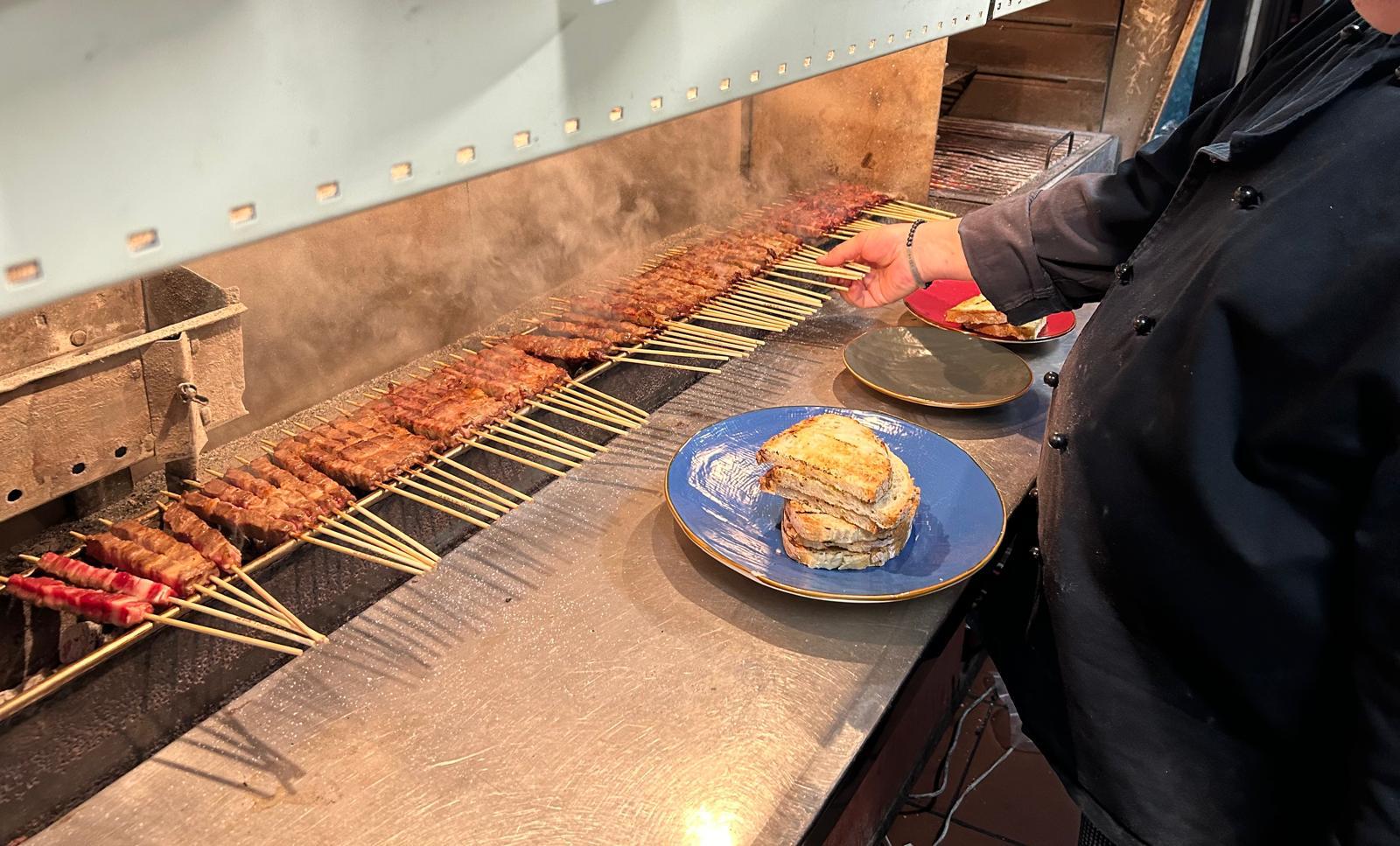 Arrosticini sulla brace